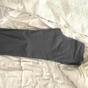 I have three pairs of LuLulemon ABC pant’s. Black, Gray, and blue.